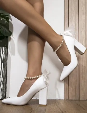 Pantofi SHEIN, alb
