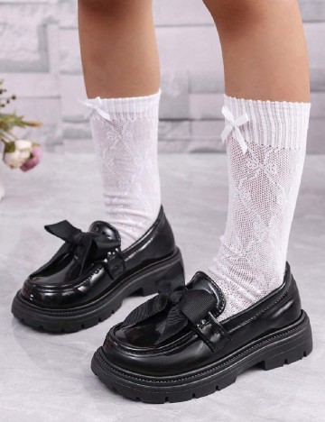 Mocasini Shein Kids, negru
