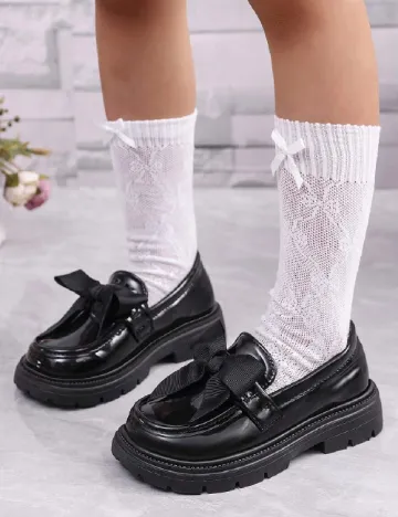 Mocasini Shein Kids, negru