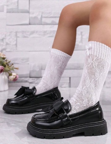 Mocasini Shein Kids, negru