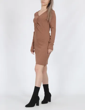 Rochie scurta Noisy May, maro