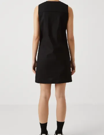 Rochie scurta Pieces, negru Negru