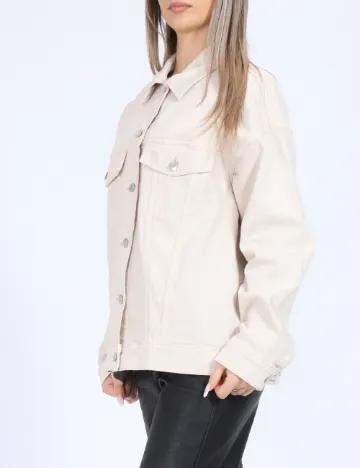Jacheta Oversize Vero Moda, ecru