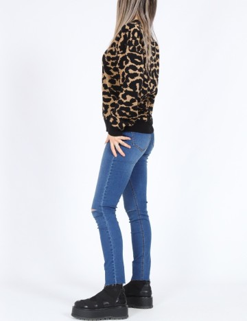 Bluza Vero Moda, negru/maro