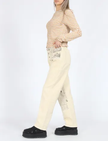 Bluza Vero Moda, maro/alb Maro