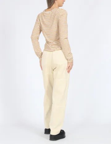 Bluza Vero Moda, maro/alb Maro
