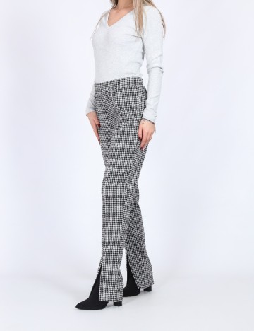 Pantaloni Vero Moda, alb/negru