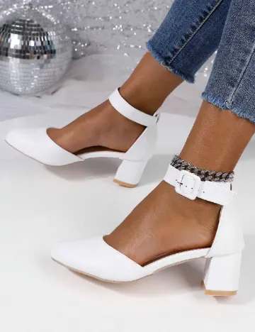 Pantofi SHEIN, alb