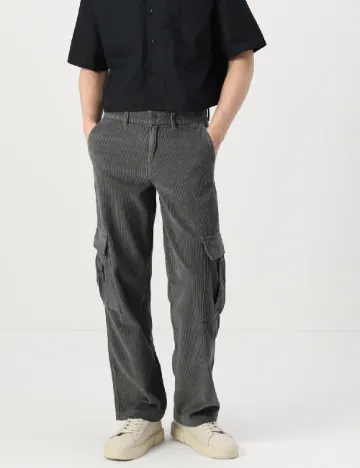 Pantaloni Jack&Jones, gri inchis