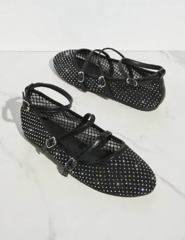 Balerini SHEIN, negru Negru