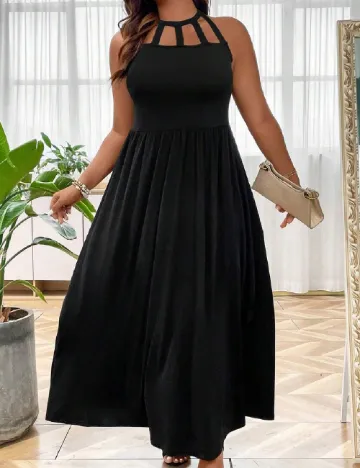 Rochie lunga SHEIN CURVE, negru Negru