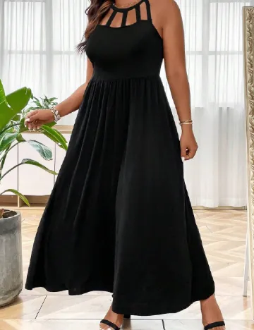 Rochie lunga SHEIN CURVE, negru Negru