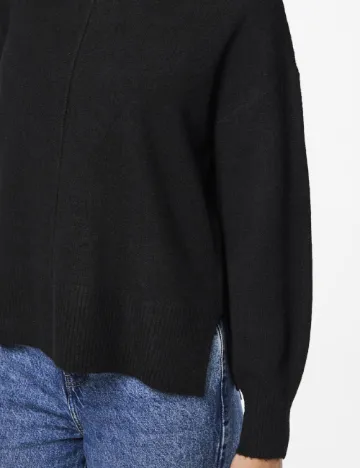 Pulover Pieces, negru