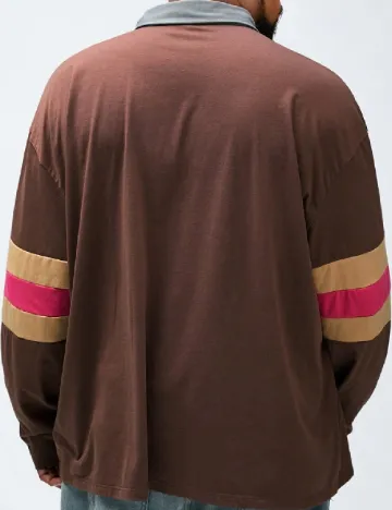 Bluza SHEIN Plus Size Men, maro
