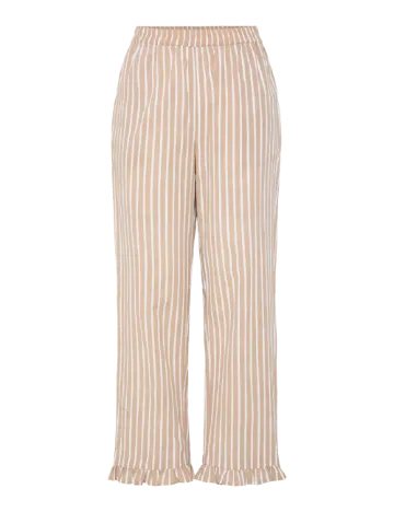 Pantaloni Pieces, maro