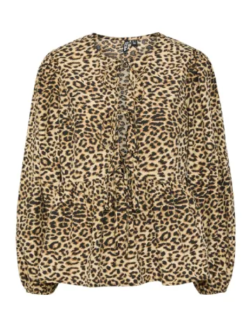 Bluza Pieces, animal print