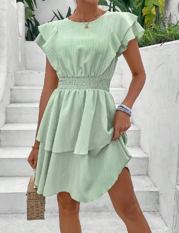 Rochie scurta SHEIN, verde Verde