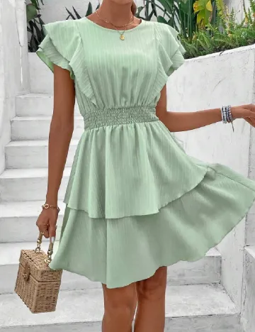 Rochie scurta SHEIN, verde Verde