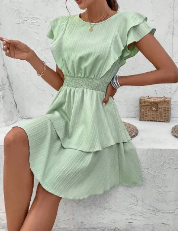 Rochie scurta SHEIN, verde Verde