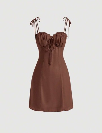 Rochie scurta SHEIN, maro