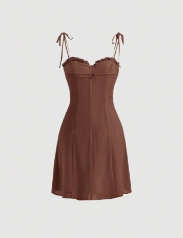Rochie scurta SHEIN, maro