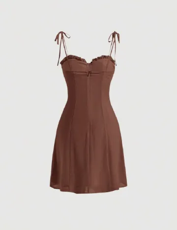 Rochie scurta SHEIN, maro