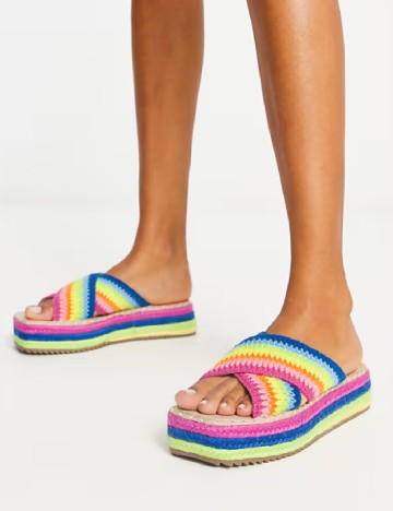 Slapi ASOS, mix culori
