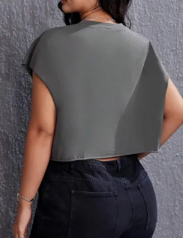 Tricou SHEIN CURVE, gri