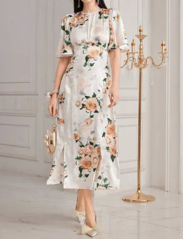 Rochie medie SHEIN, alb Alb