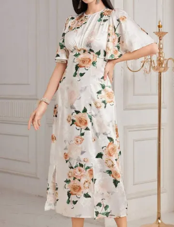 Rochie medie SHEIN, alb Alb