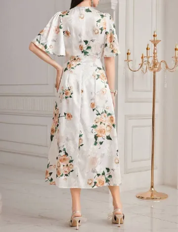Rochie medie SHEIN, alb Alb