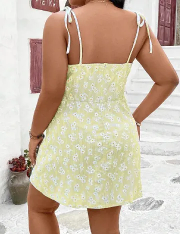 Rochie scurta SHEIN CURVE, galben Galben