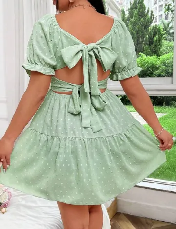Rochie scurta SHEIN CURVE, verde Verde