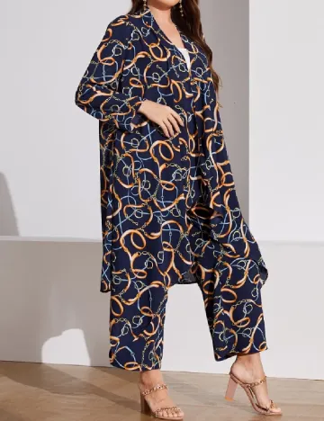 Compleu SHEIN CURVE, albastru