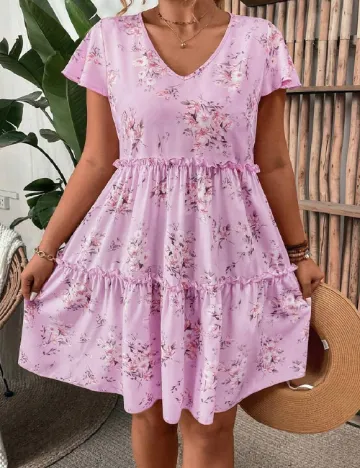 Rochie scurta SHEIN CURVE, mov Mov