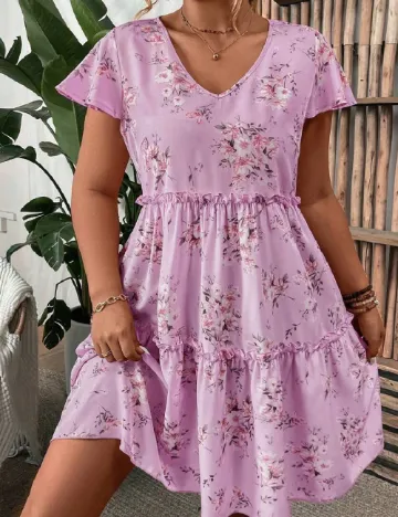 Rochie scurta SHEIN CURVE, mov Mov