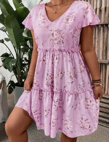 Rochie scurta SHEIN CURVE, mov Mov