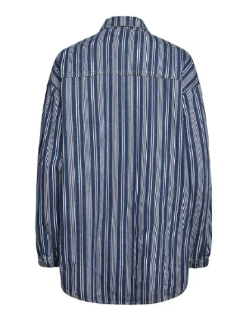 Jacheta Oversize Pieces, albastru