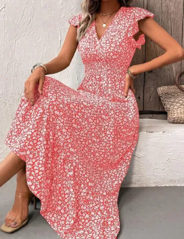Rochie lunga SHEIN, rosu Rosu
