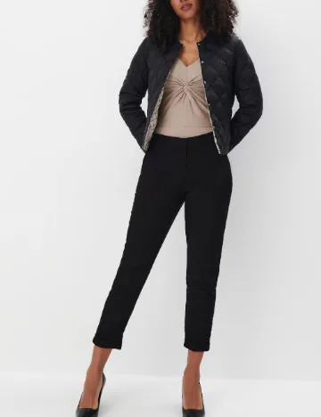 Geaca reversibila Mohito, negru/crem Negru