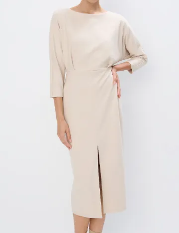 Rochie medie Mohito, crem