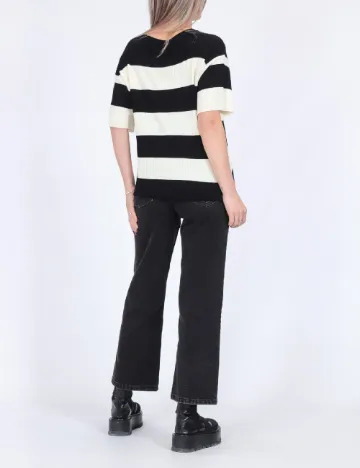 Bluza Jacqueline de Yong, alb/negru