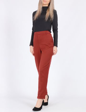 Pantaloni Vero Moda, caramiziu