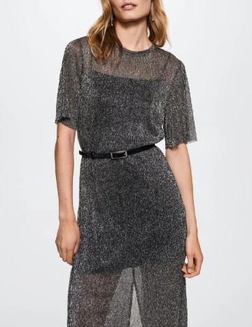 Rochie lunga Mango, gri