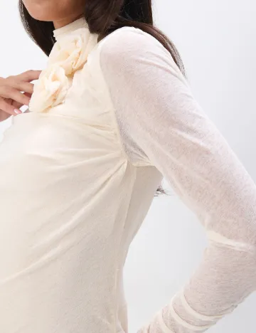 Rochie medie Mohito, crem