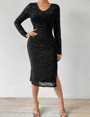 Rochie medie SHEIN, negru Negru