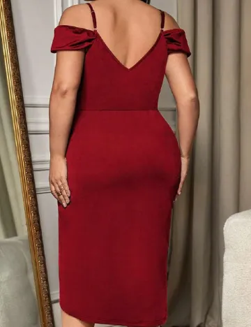 Rochie medie SHEIN CURVE, rosu