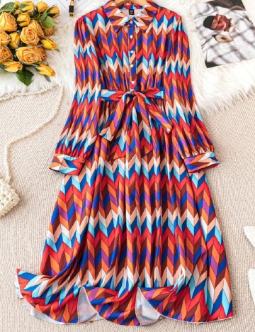 Rochie medie SHEIN CURVE, mix culori