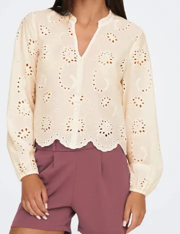 Bluza Jacqueline de Yong, crem Crem