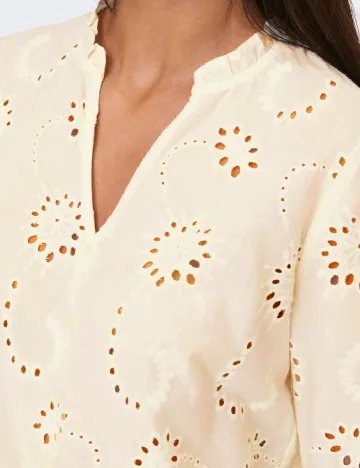 Bluza Jacqueline de Yong, crem Crem